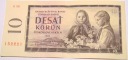Czechosłowacja 10 koron 1960 dziewczęta z kwiatami CSK Kčs (nr 1)