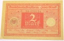 Niemcy 2 marki mark 1920 Republika Weimarska banknot (nr 2)