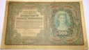 1919 500 Pięćset Marek Polskich banknot I Seria BL