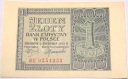 1941 1 zł jeden złoty Seria BE Generalna Gubernia banknot (nr 2)