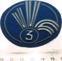 Naszywka Wojska Chemiczne 3 kl. Wojska Lotnicze specjalista wz.1973 LWP