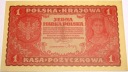 1919 1 jedna Marka Polska I Serja DD banknot (nr 1)
