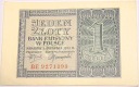 1941 1 zł jeden złoty Seria BE Generalna Gubernia banknot (nr 1)