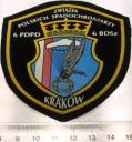 Naszywka Związek Polskich Spadochroniarzy ZPS Kraków 6 PDPD 6 BDSz III RP