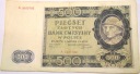 1940 500 zł Pięćset Złotych Seria A Góral (nr 1)