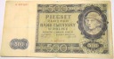 1940 500 zł Pięćset Złotych Seria A Góral (nr 3)