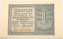 1941 1 zł jeden złoty Seria BE Generalna Gubernia banknot