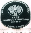 Naszywka 1980 Zlot Trauguttowców 3 Pomorska Dywizja Piechoty Lublin LWP PRL
