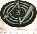 Naszywka Służba Radiotechniczna 3 kl. Wojska Lądowe specjalista wz.1973 LWP