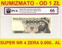 2000 zł, złotych 1979 seria AH 0600075 EPQ 66 UNC