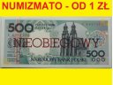 500 zł złotych 1990 GNIEZNO seria E 6357206, st.1