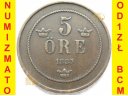 Norwegia 5 Ore / Oere 1885 r.