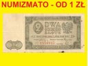 2 zł złote 1948 r. seria CC 1550837, stan 5