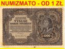 1000 marek polskich mkp 1919 r. serja AU st. 5