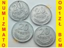 20 gr, groszy 1963, 1966, 1967, 1969, Stan 4-5