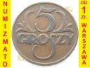 5 gr groszy 1925 rok, stan 3-