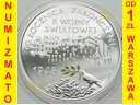 10 zł, złotych 2005 60.r. zakończenia II Wojny Św.