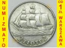 2 zł złote Żaglowiec 1936. Stan 2