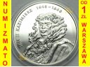 10 zł, złotych 2000 Jan II Kazimierz POPIERSIE L-