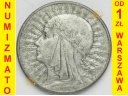 10 zł złotych Głowa kobiety bez znaku 1932 stan 3-