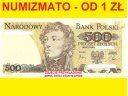 500 zł / złotych 1982 Kościuszko seria CW 0, st.1