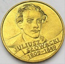 2 zł, złote 1999 Juliusz Słowacki