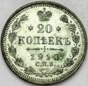 Rosja 20 kopiejek 1913 SREBRO