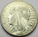 10 zł złotych 1933 Głowa kobiety, babka SREBRO