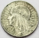 5 zł złotych 1934 Głowa kobiety, Polonia SREBRO