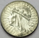 10 zł złotych 1932 Głowa kobiety, babka SREBRO