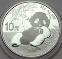 Chiny 10 Juanów 2020 Srebrna Panda SREBRO UNCJA