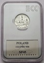2 zł złote 1936 Żaglowiec Żaglówka Statek SREBRO