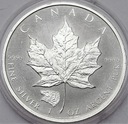 Kanada 2016 1 oz UNCJA SREBRO Liść Klonowy Klonu