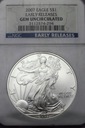 USA 1 dolar 2007 oz uncja One Silver Dollar NGC