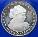 100 zł złotych 1975 Helena Modrzejewska SREBRO