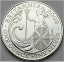 Anglia 2 Funty 2008 Britannia SREBRO UNCJA