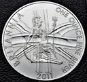 Anglia 2 Funty 2011 Britannia SREBRO UNCJA