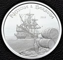Karaiby 2 Dolary 2018 Antigua & Barbuda SREBRO