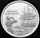 Karaiby 2 Dolary 2019 Antigua & Barbuda SREBRO