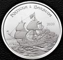 Karaiby 2 Dolary 2020 Antigua & Barbuda SREBRO