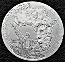 Rwanda 50 Mirongo 2018 Żyrafa SREBRO UNCJA