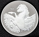 Wyspy Dziewicze 1 dolar 2020 Pegaz SREBRO UNCJA