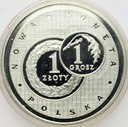 Złotogrosz Nowa Polska Moneta 1995 Ag999 RZADKA
