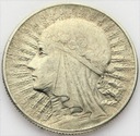 5 zł złotych 1934 Głowa kobiety, Polonia SREBRO