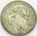 5 zł złotych 1934 Głowa kobiety, Polonia SREBRO