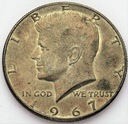 USA 1/2 Dolara Half Dollar 1967 Kennedy