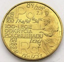 2 zł złote 1998 Skłodowska Polon i rad