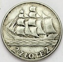 2 zł złote 1936 Żaglowiec Żaglówka Statek SREBRO