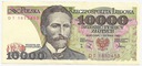 1988 10000 zł złotych Wyspiański, seria DT