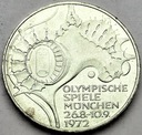 Niemcy 10 marek 1972 Monachium stadion SREBRO